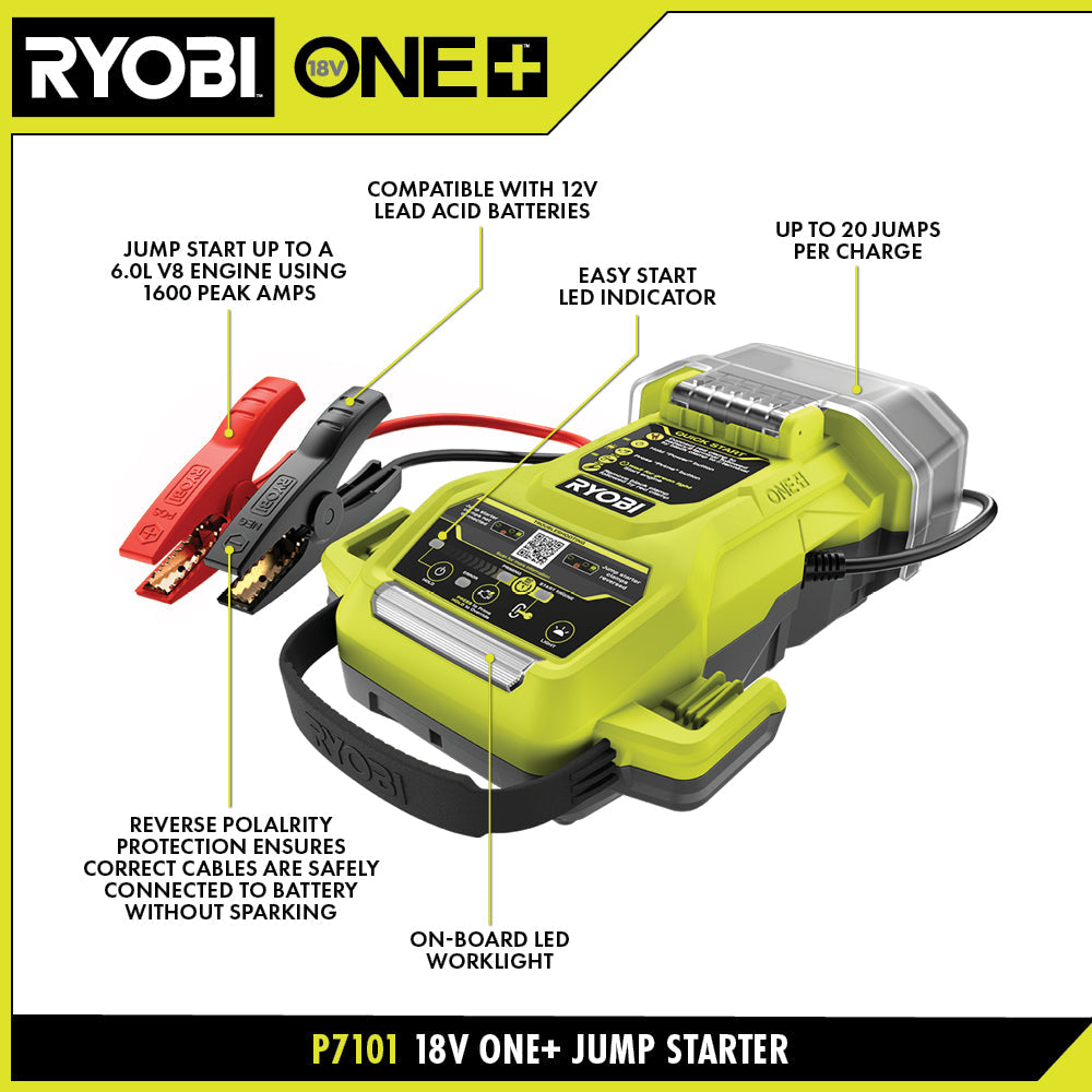 18V ONE+ JUMP STARTER | RYOBI