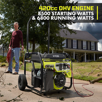 6800 WATT PORTABLE GENERATOR | RYOBI