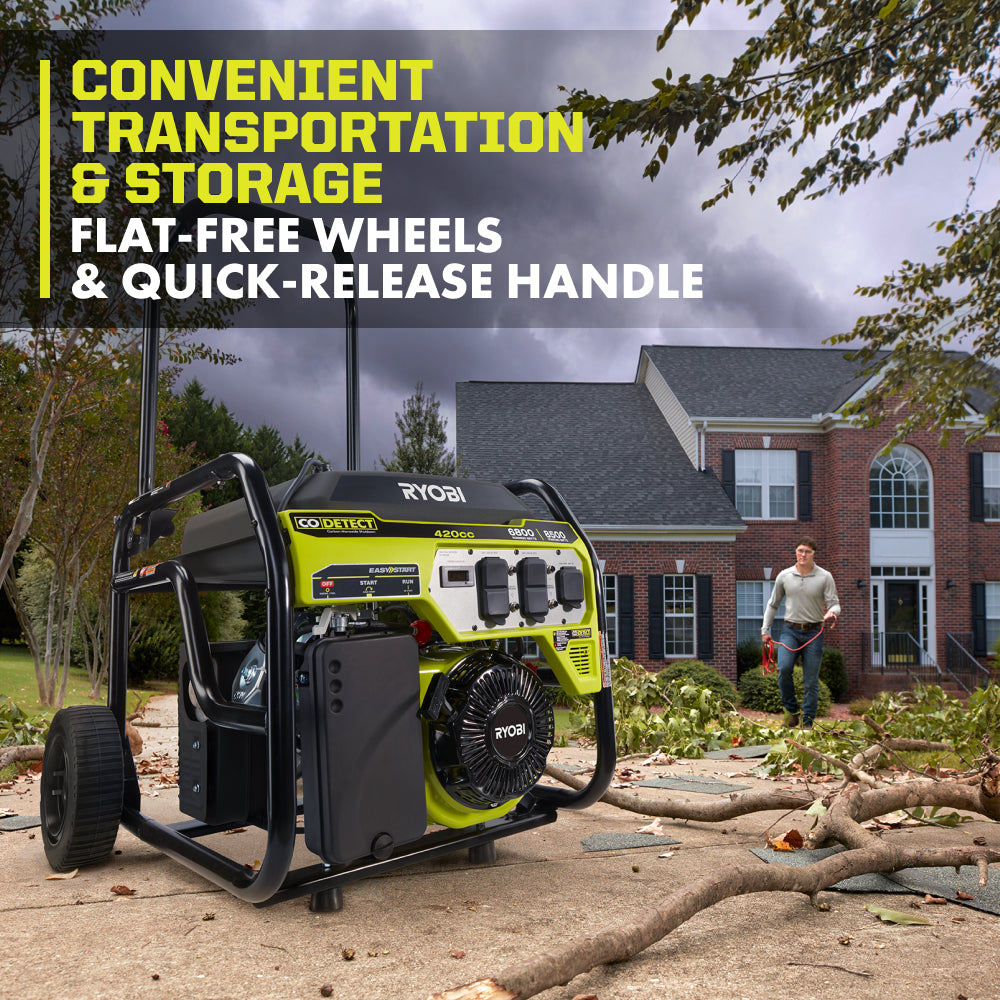 6800 WATT PORTABLE GENERATOR | RYOBI