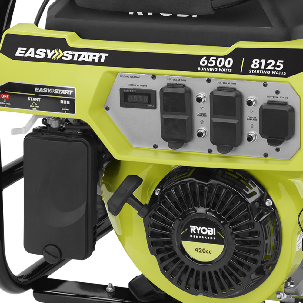8125 WATT PORTABLE GAS GENERATOR | RYOBI