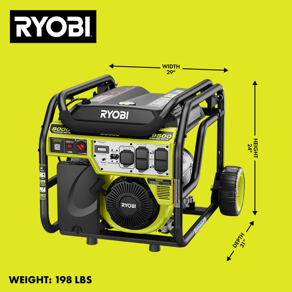 9500W PORTABLE GAS GENERATOR | RYOBI