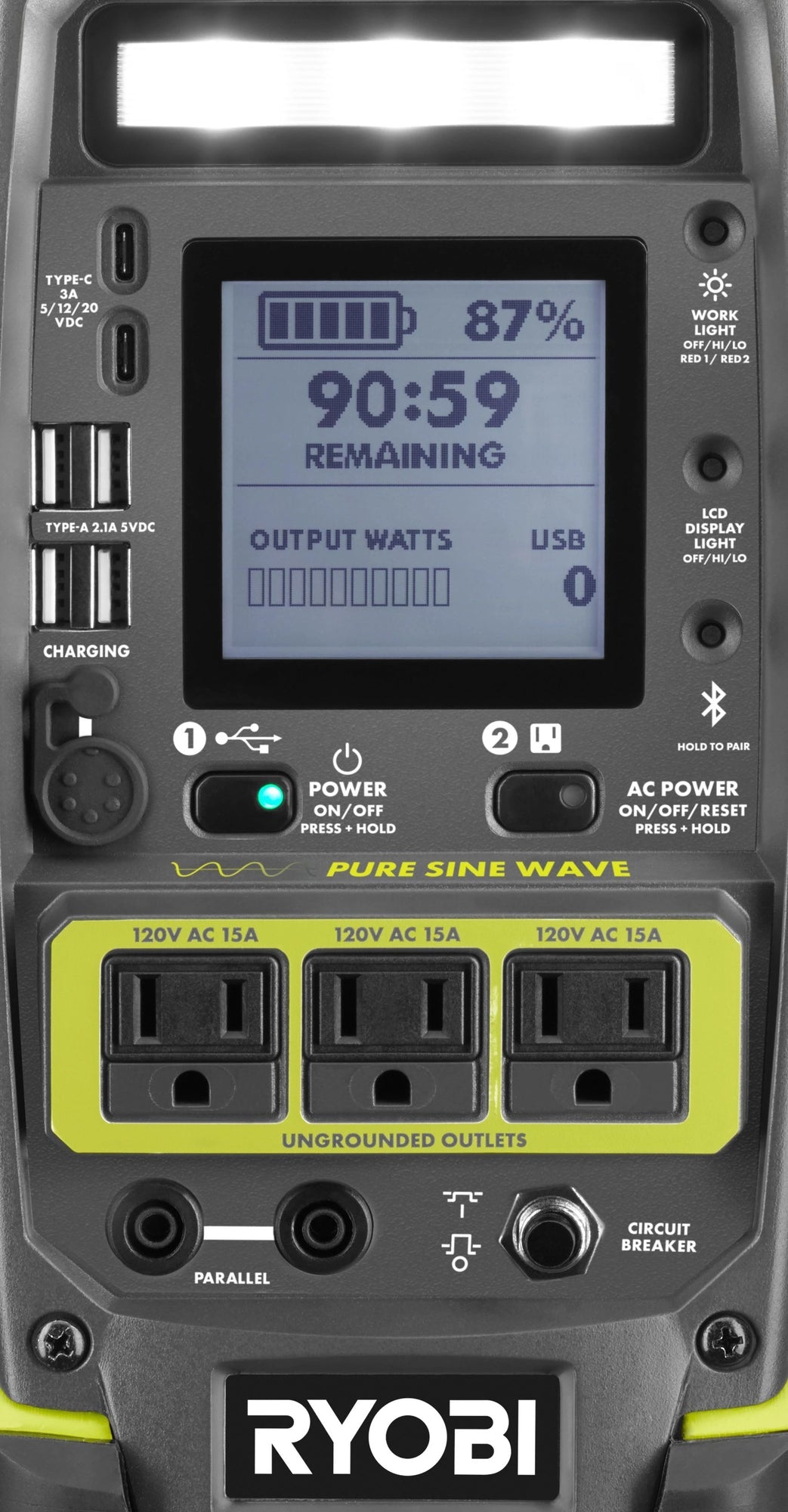 1800-WATT PORTABLE POWER STATION | RYOBI