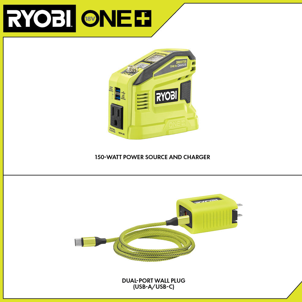 18V ONE+ 150-WATT BATTERY POWER SOURCE AND CHARGER | RYOBI