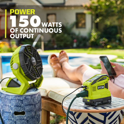 18V ONE+ 150-WATT BATTERY POWER SOURCE AND CHARGER | RYOBI