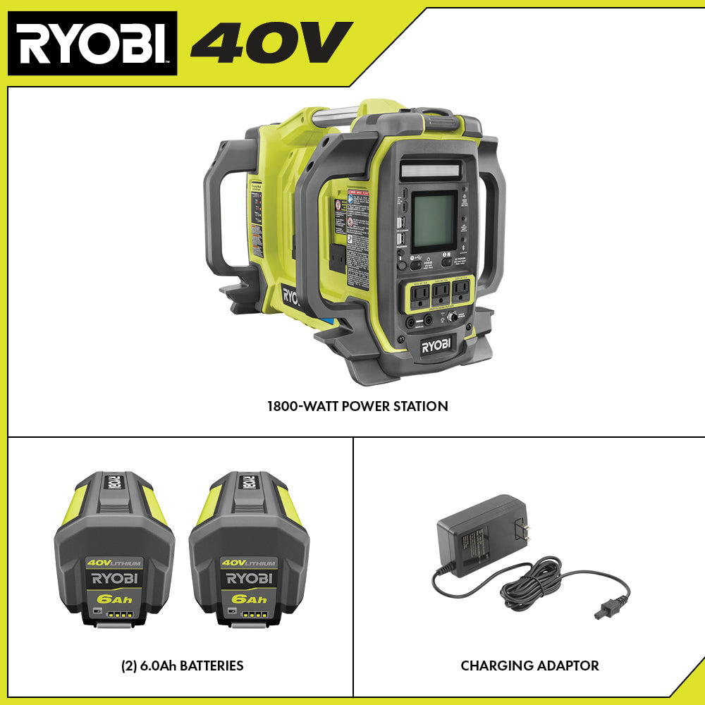 40V 1800-WATT POWER STATION KIT | RYOBI
