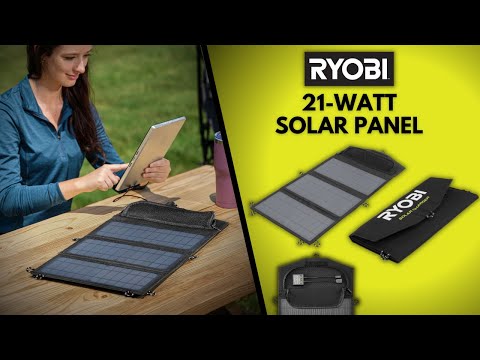 21-WATT FOLDABLE SOLAR PANEL | RYOBI