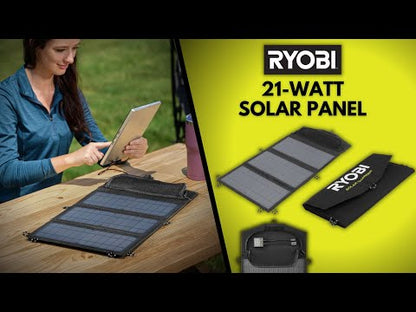 21-WATT FOLDABLE SOLAR PANEL | RYOBI