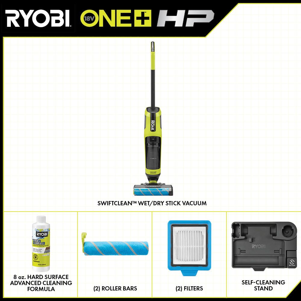 18V ONE+ HP SWIFTCLEAN WET/DRY STICK VACUUM | RYOBI