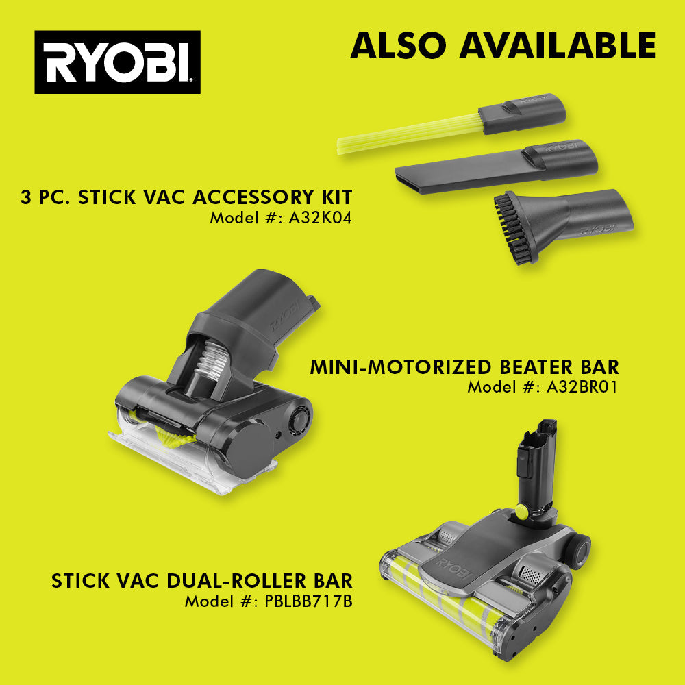 18V ONE+ STICK VACUUM | RYOBI