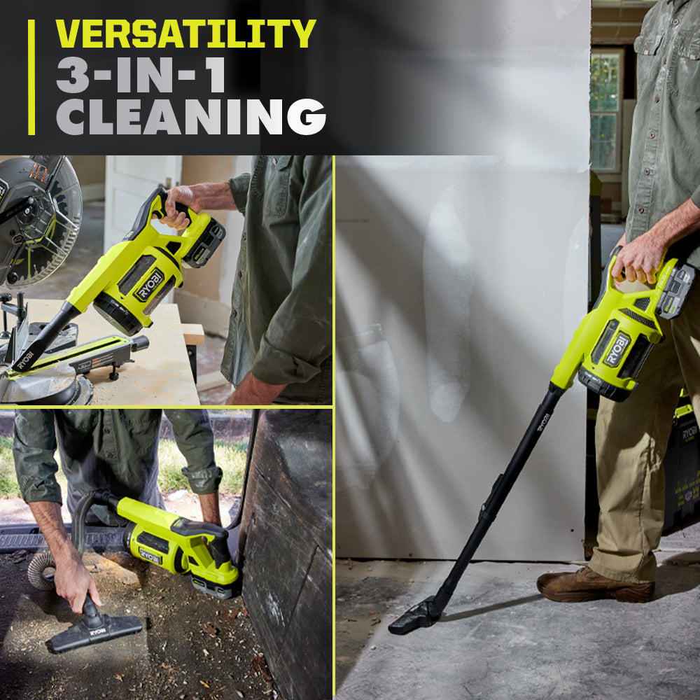 18V ONE+ HP BRUSHLESS JOBSITE HAND VACUUM | RYOBI