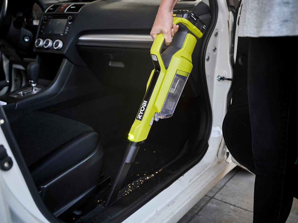 ONE+ 18V CORDLESS VACUUM CLEANER HANDHELD, HAND VACUUM WITH POWERED BRUSH (TOOL ONLY) | RYOBI