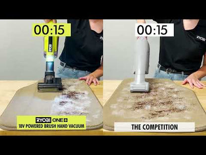 ONE+ 18V CORDLESS VACUUM CLEANER HANDHELD, HAND VACUUM WITH POWERED BRUSH (TOOL ONLY) | RYOBI