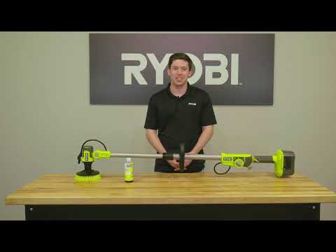 18V ONE+ VORTEX SOAP DISPENSING TELESCOPING SCRUBBER | RYOBI