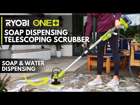 18V ONE+ VORTEX SOAP DISPENSING TELESCOPING SCRUBBER KIT | RYOBI
