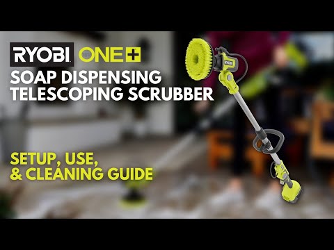 18V ONE+ VORTEX SOAP DISPENSING TELESCOPING SCRUBBER KIT | RYOBI