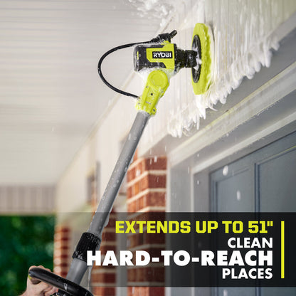 18V ONE+ VORTEX SOAP DISPENSING TELESCOPING SCRUBBER KIT | RYOBI