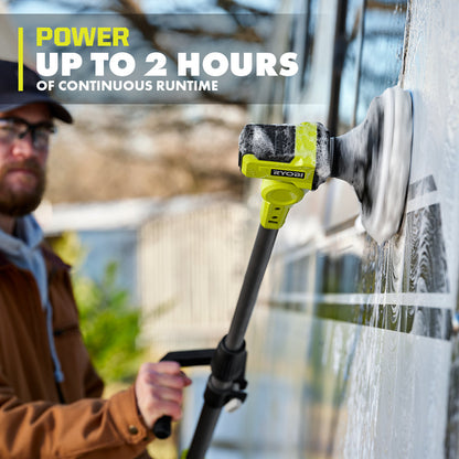 18V ONE+ VORTEX TELESCOPING POWER SCRUBBER | RYOBI