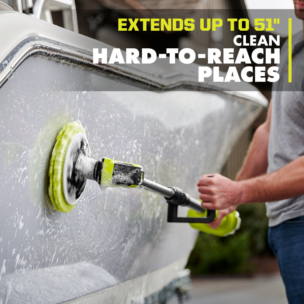 18V ONE+ VORTEX TELESCOPING POWER SCRUBBER | RYOBI