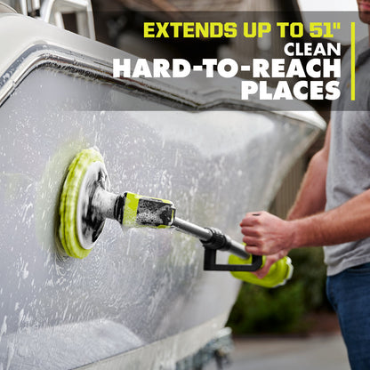 18V ONE+ VORTEX TELESCOPING POWER SCRUBBER | RYOBI