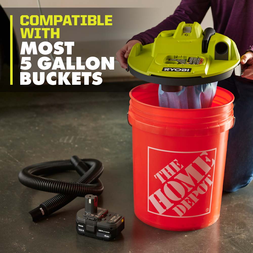 18V ONE+ BUCKET TOP WET/DRY VACUUM | RYOBI