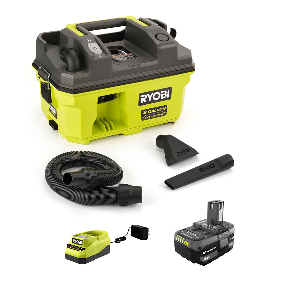 18V ONE+ LINK? 3 GALLON WET/DRY VACUUM KIT | RYOBI