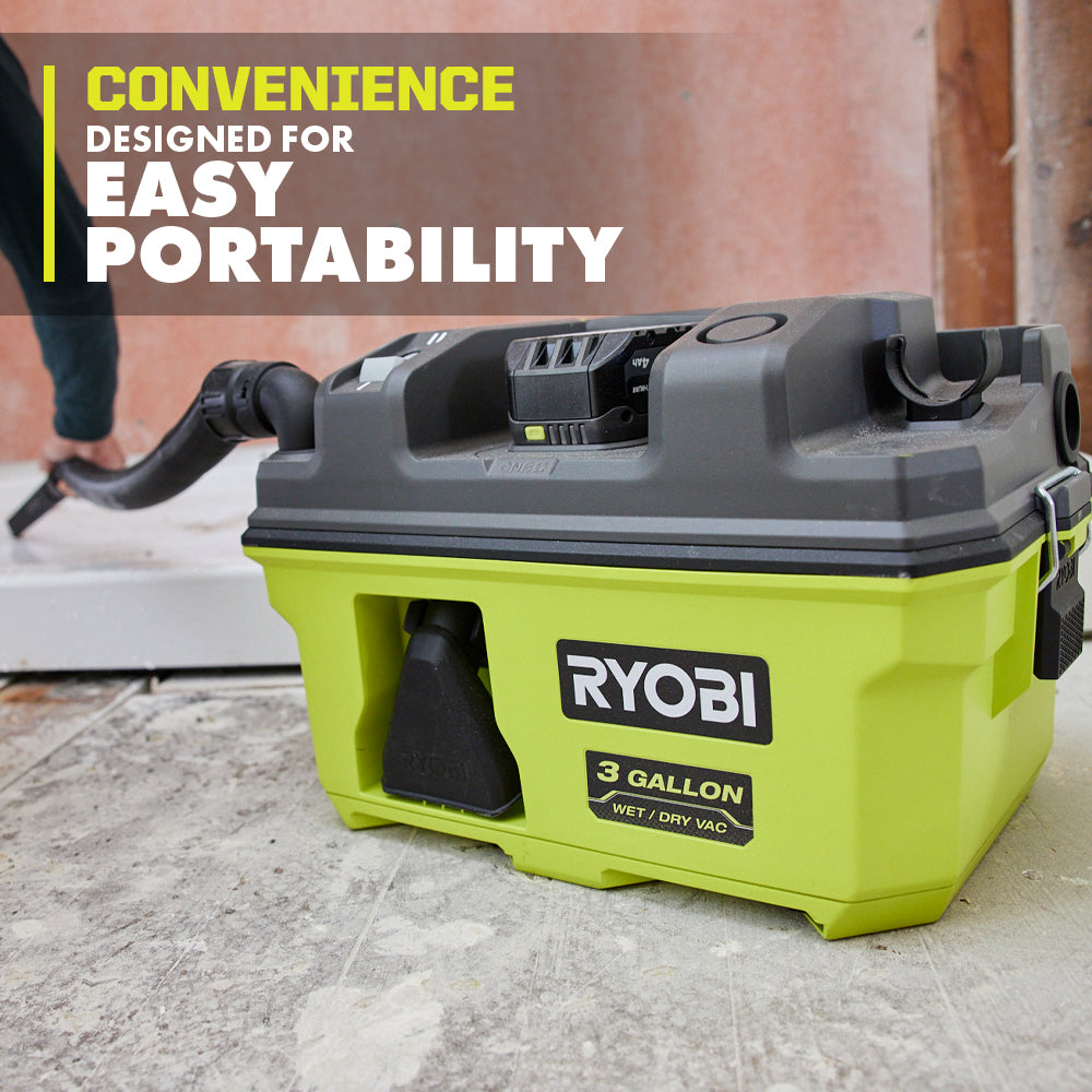 18V ONE+ LINK? 3 GALLON WET/DRY VACUUM KIT | RYOBI