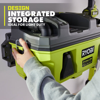 18V ONE+ LINK? 3 GALLON WET/DRY VACUUM KIT | RYOBI