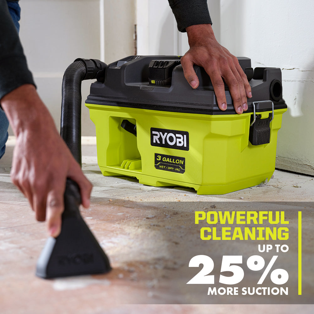 18V ONE+ LINK? 3 GALLON WET/DRY VACUUM KIT | RYOBI