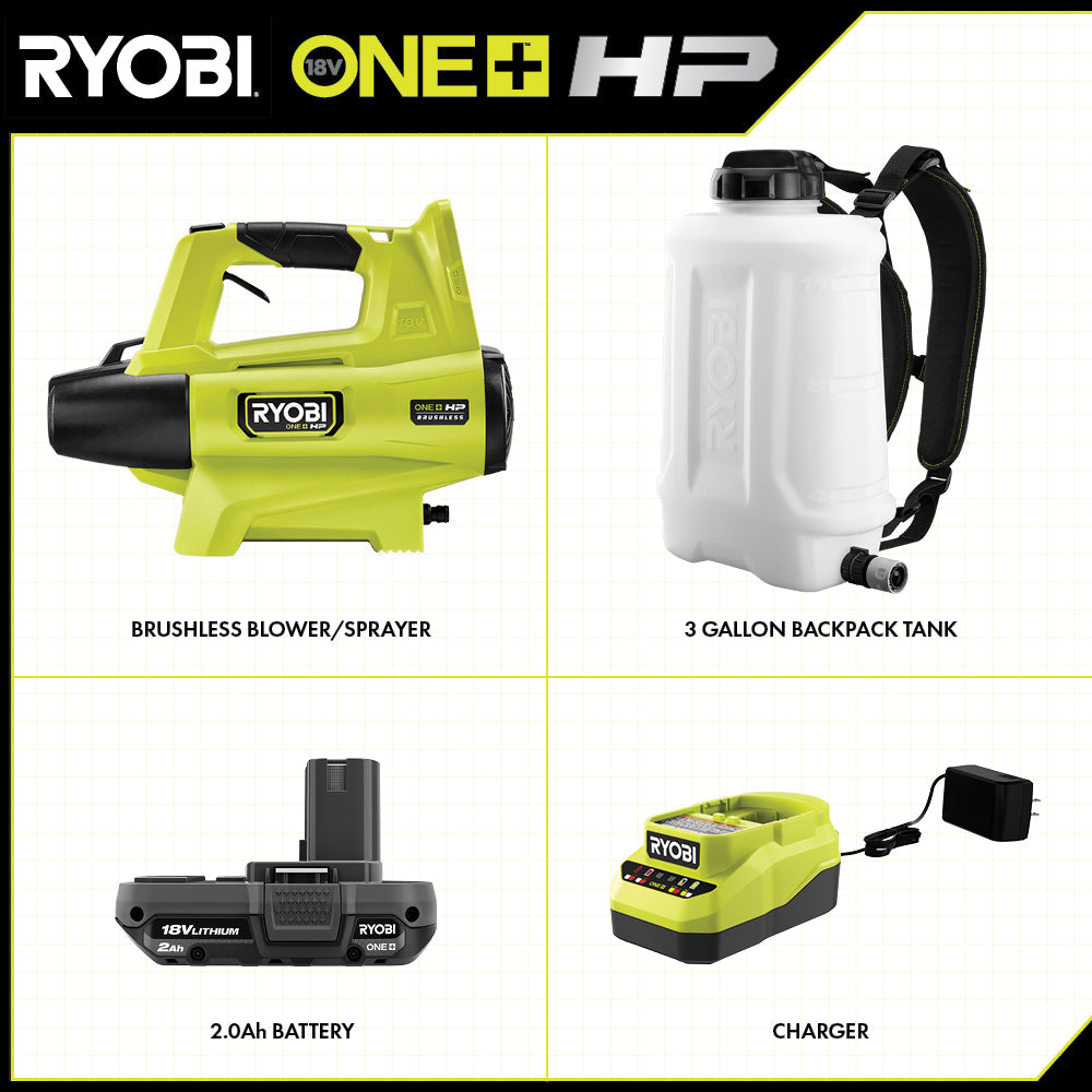 18V ONE+ HP BACKPACK BLOWER/SPRAYER KIT | RYOBI