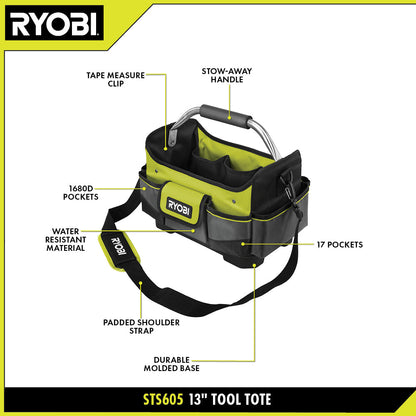 13″ TOOL TOTE | RYOBI