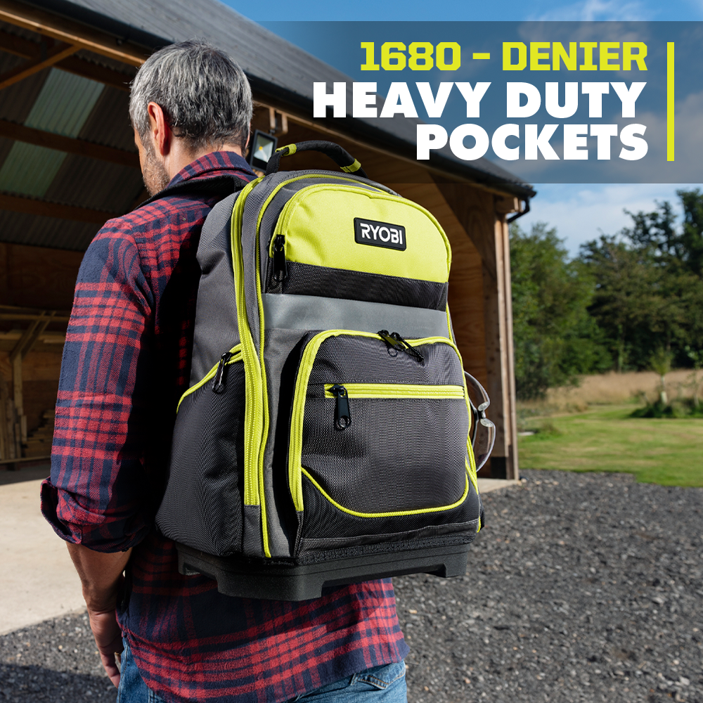 16″ BACKPACK WITH TOOL ORGANIZER | RYOBI