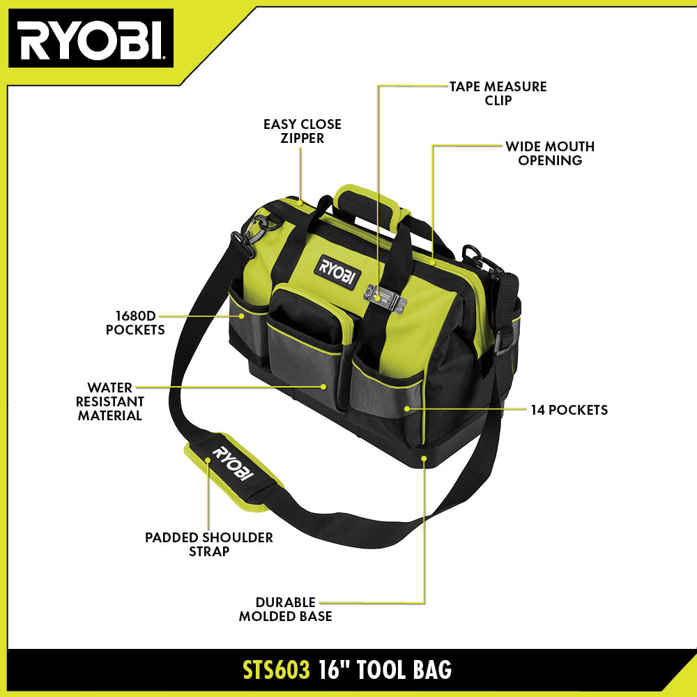 16″ TOOL BAG | RYOBI