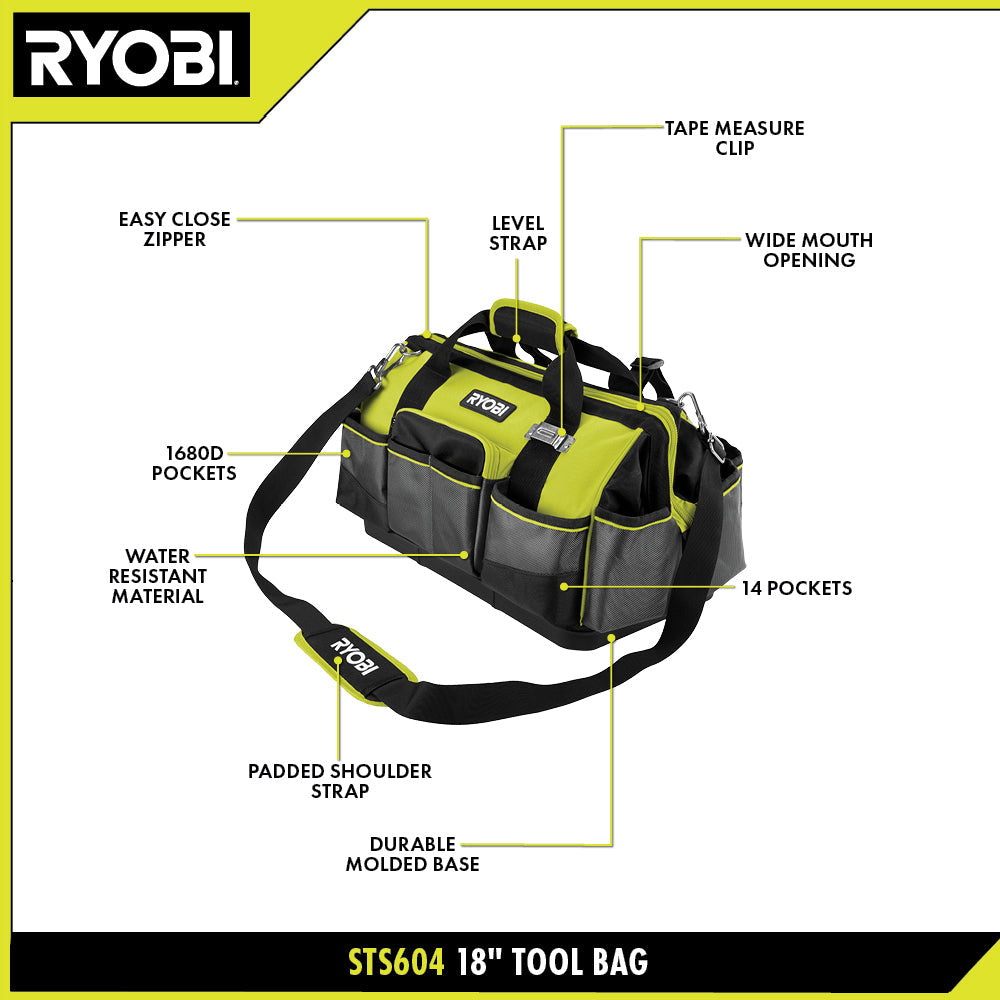 18″ TOOL BAG | RYOBI