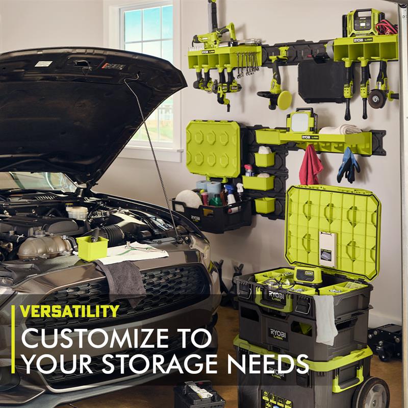 LINK 7-PIECE WALL STORAGE KIT, HEAVY DUTY WALL HOOKS | RYOBI