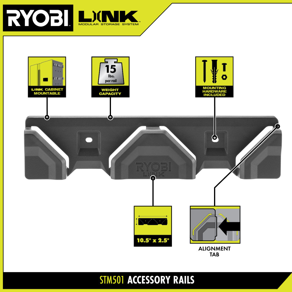 LINK ACCESSORY RAIL (2-PACK) | RYOBI