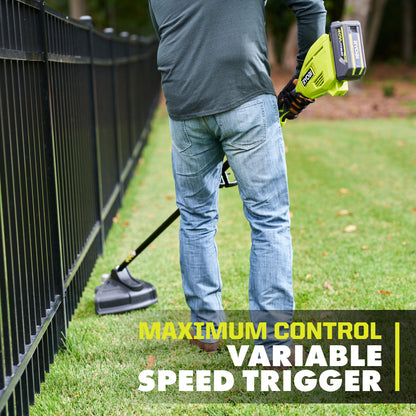 40V 15″ ATTACHMENT CAPABLE STRING TRIMMER KIT | RYOBI