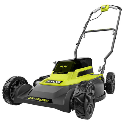 40V 18″ 2-IN-1 PUSH MOWER | RYOBI