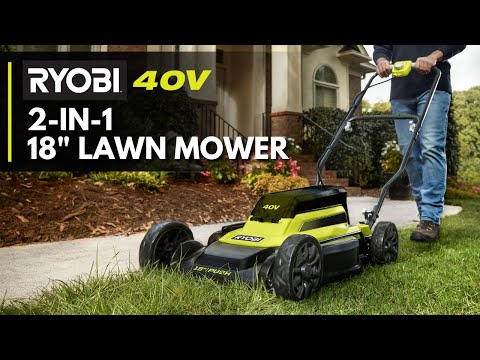 40V 18″ 2-IN-1 PUSH MOWER | RYOBI