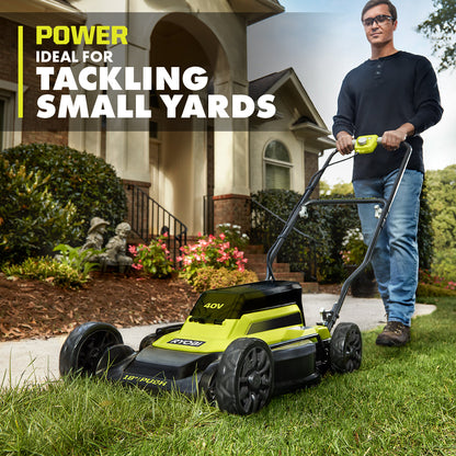 40V 18″ 2-IN-1 PUSH MOWER | RYOBI