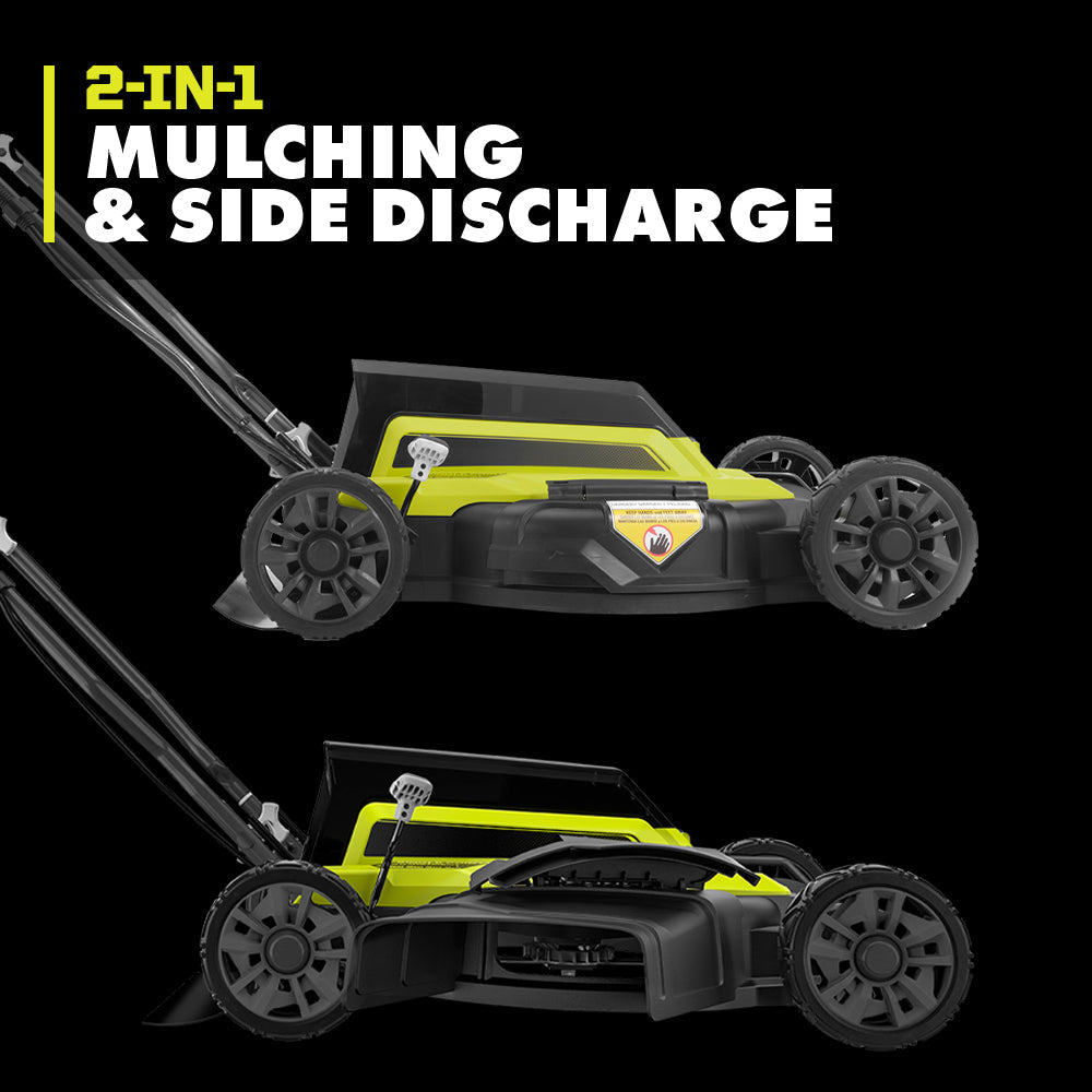 40V 18″ 2-IN-1 PUSH MOWER | RYOBI