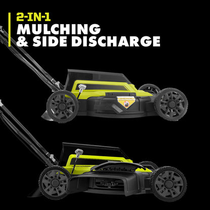 40V 18″ 2-IN-1 PUSH MOWER | RYOBI