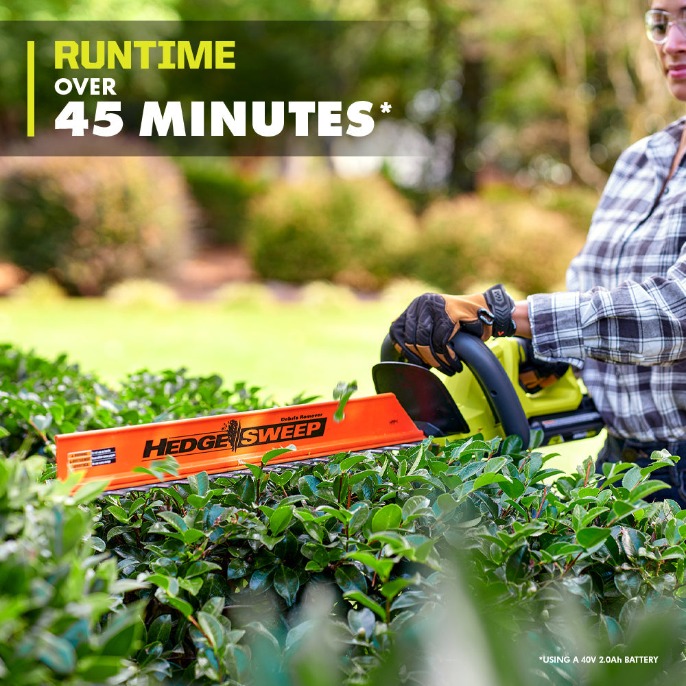 40V 24″ HEDGE TRIMMER KIT | RYOBI