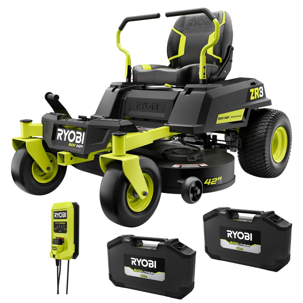 ZR3 80V HP BRUSHLESS 42?? ZERO TURN RIDING MOWER KIT | RYOBI