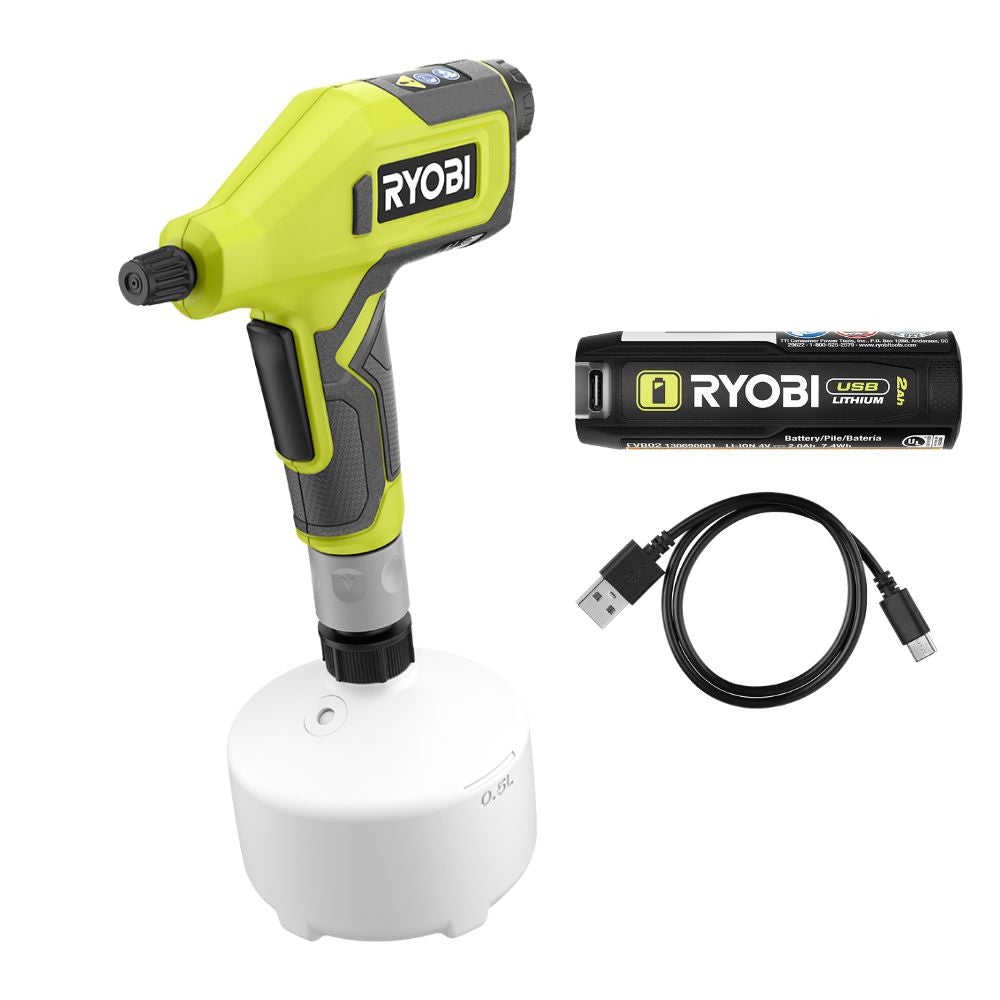 USB LITHIUM COMPACT CHEMICAL SPRAYER KIT | RYOBI