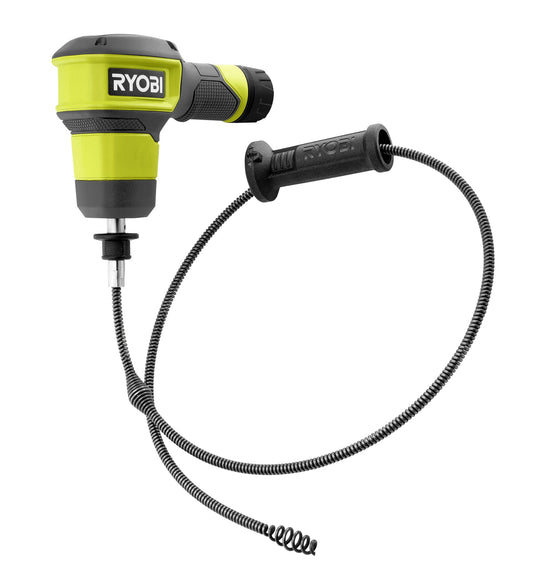 USB LITHIUM CORDLESS DRAIN AUGER WITH 2.0 AH USB LITHIUM BATTERY AND CHARGING CABLE | RYOBI