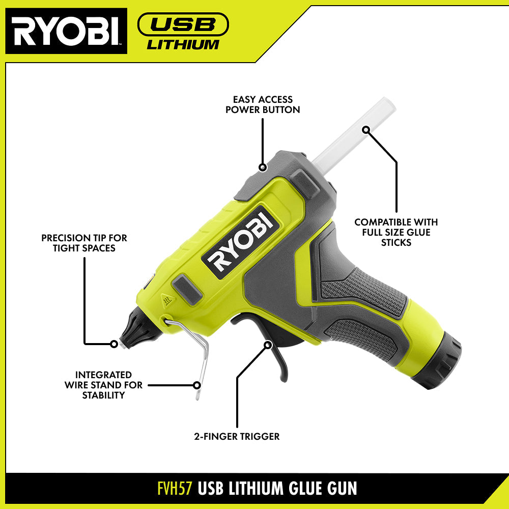 USB LITHIUM GLUE GUN KIT | RYOBI