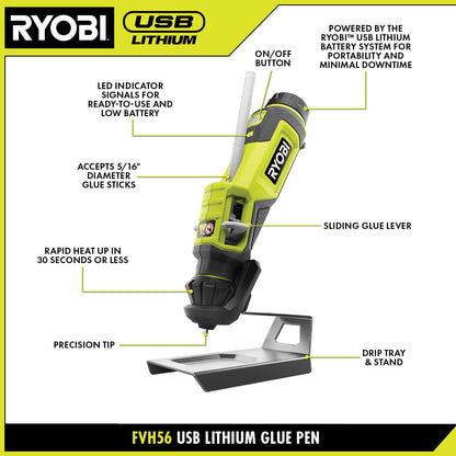 USB LITHIUM GLUE PEN KIT | RYOBI