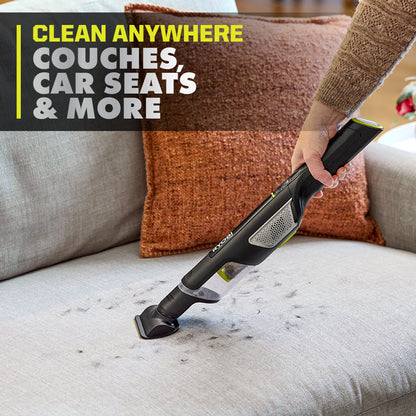 USB LITHIUM HP COMPACT HAND VACUUM CLEANER KIT WITH (2) USB LITHIUM 2.0 AH BATTERIES AND CHARGER | RYOBI