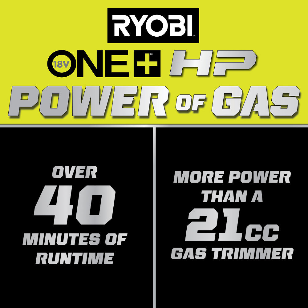 18V ONE+ HP BRUSHLESS 15″ ATTACHMENT CAPABLE STRING TRIMMER KIT | RYOBI