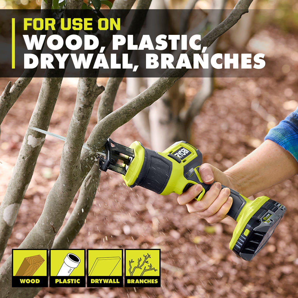 18V ONE+ ONE-HANDED RECIPROCATING SAW KIT | RYOBI